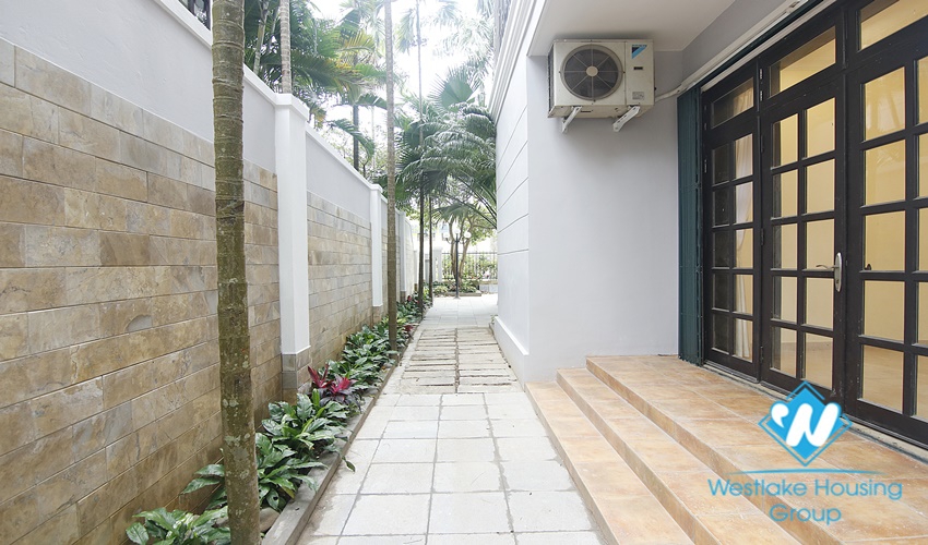 Charming house with large garden around for rent in Ciputra, Tay Ho, Hanoi